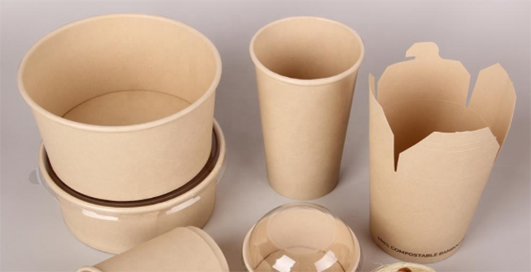 Fabricante desechable, envasado de alimentos compostables, recipiente de vasos de papel Kraft calentable, ensaladeras, máquina para fabricar cuencos de papel para sopa